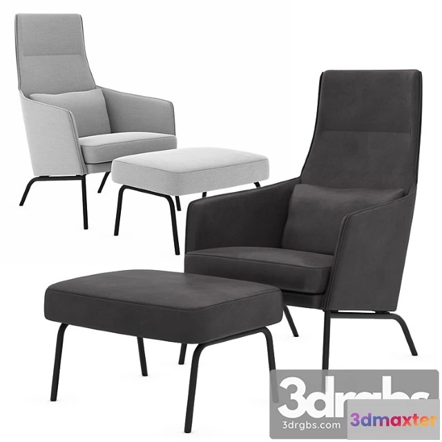 934338 - Chair With Pouf Siri Sits