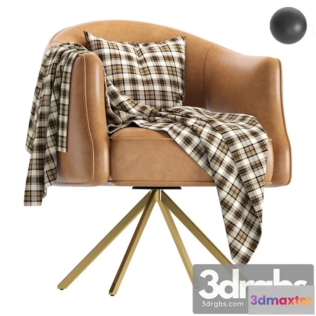 934544 - Coco Republic Terrace Desk Chair Leather