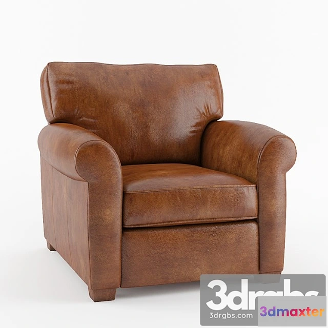 934684 - Crate Barrel Carlton Leather Recliner