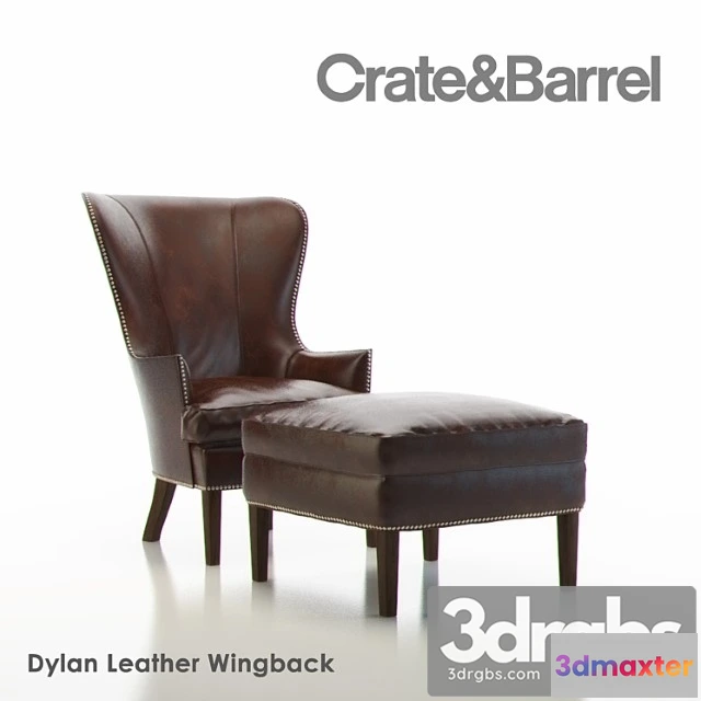 935084 - Dylan leather wingback chair