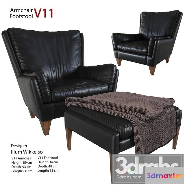 935602 - Footstool V11 Armchair