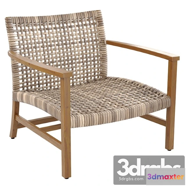 936238 - Isola Lounge Chair In Natural Finish