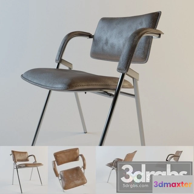 936254 - Jacques Dumont Leather Chair
