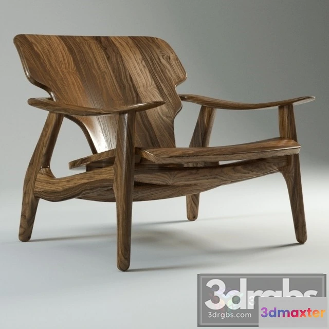 936762 - Linbrasil Walnut Armchair