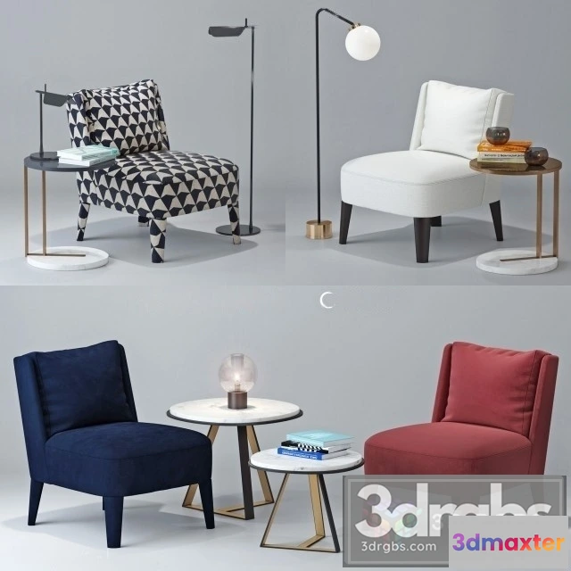 937118 - Meridiani Cecile Armchair