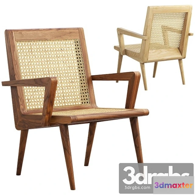 937156 - Mid Century Cane Chair