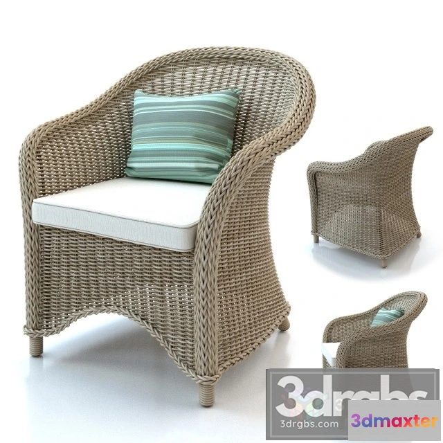 938426 - Rattan  Outdoor Armchair