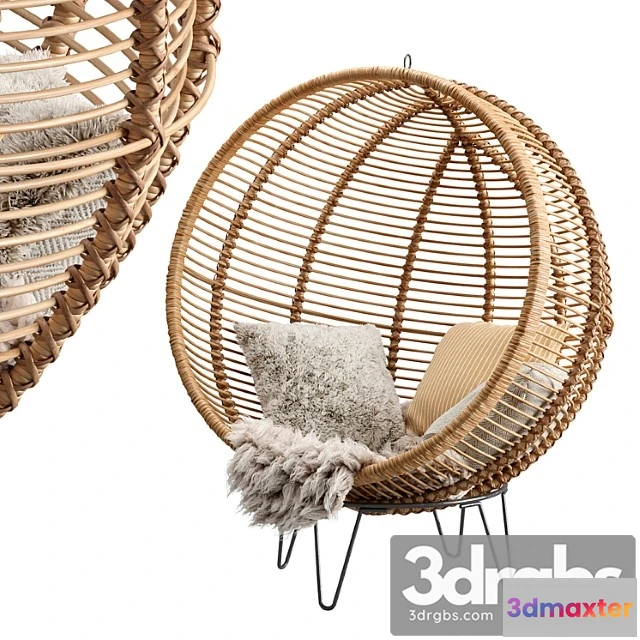 938430 - Rattan cocoon chair cox & cox