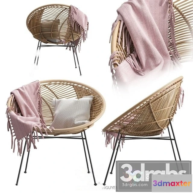 938436 - Rattan Lounge Chair Hkliving