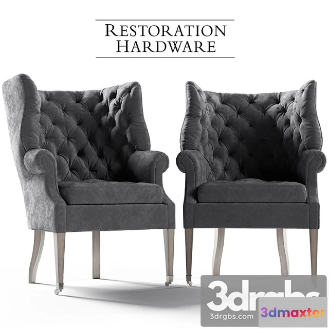 938522 - Restoration hardware wing chair
