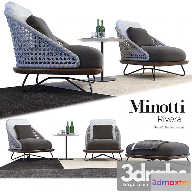 938592 - Riviera Minotti Rivera Armchair