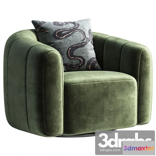 939234 - Swivel armchair CB2 Fitz