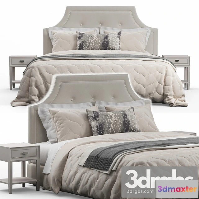 1026474 - Arched tufted headboard bed