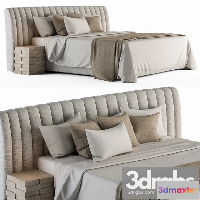 1026714 - Bed set 13 - white and beige