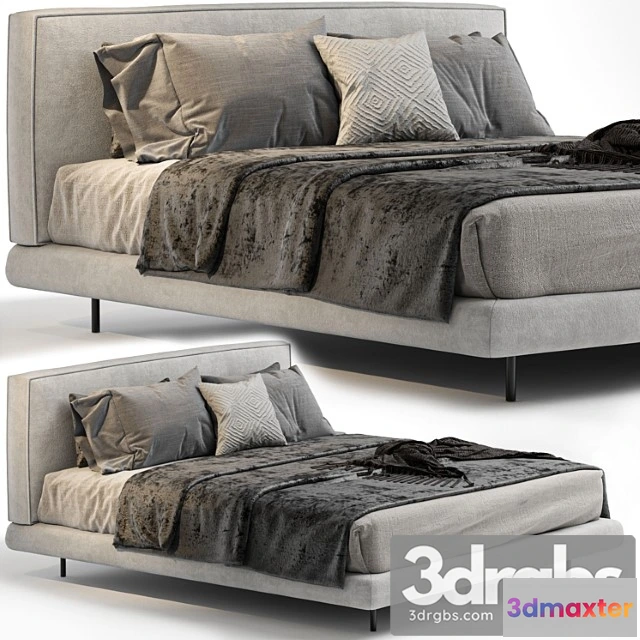 1026818 - Brasilia double bed by minotti