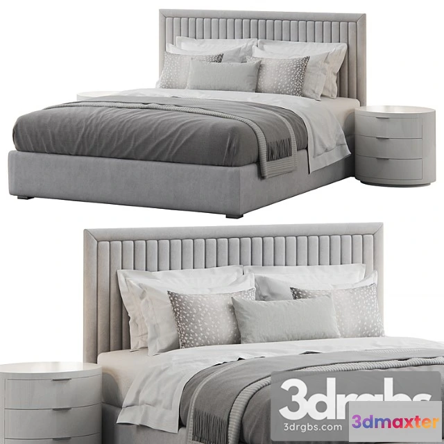 1026850 - Channel tufted headboard pine bed