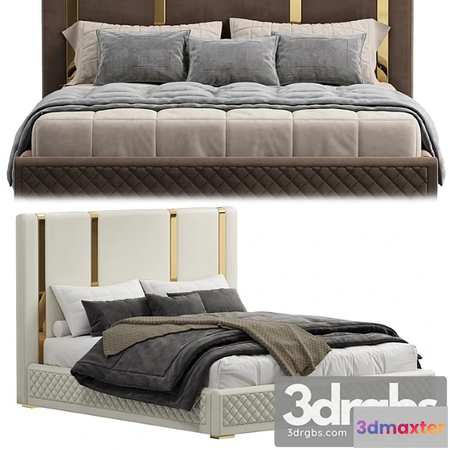 1027162 - King bed polished gold