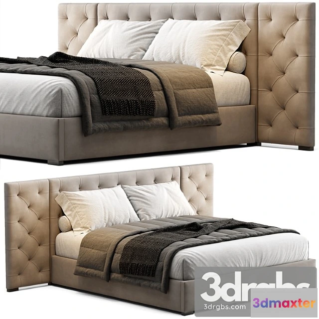 1027338 - Modena fabric diamond-tufted extended bed