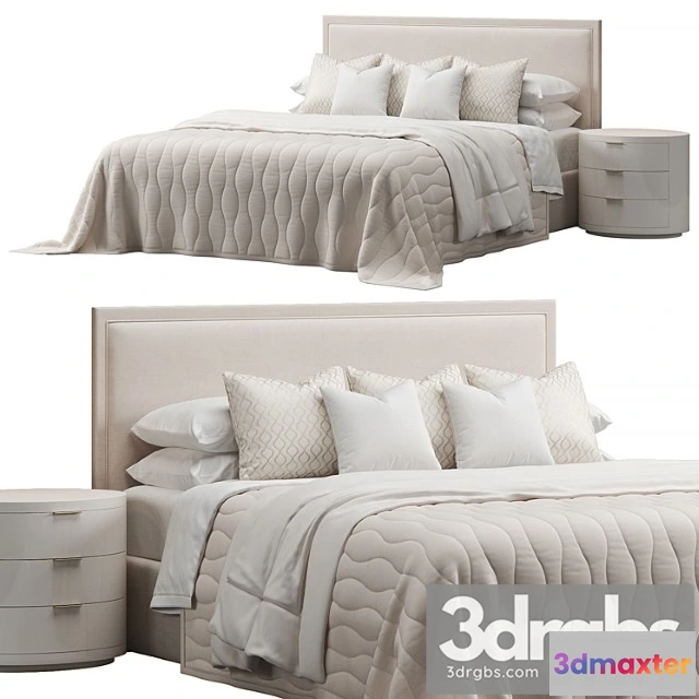 1027506 - Rectangular headboard bed by fischer furniture