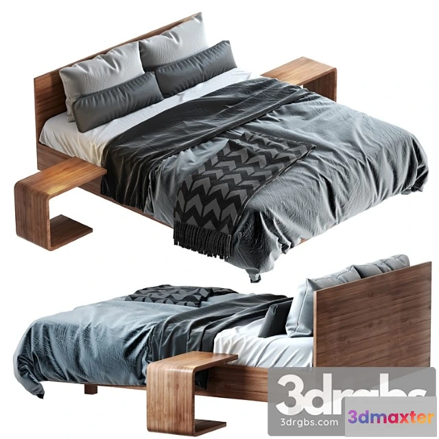 1027782 - Zeitraum simple hi 79 bed & waiter side table