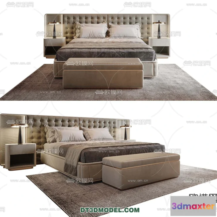 1107152 - Double Bed 3D Models - 0041