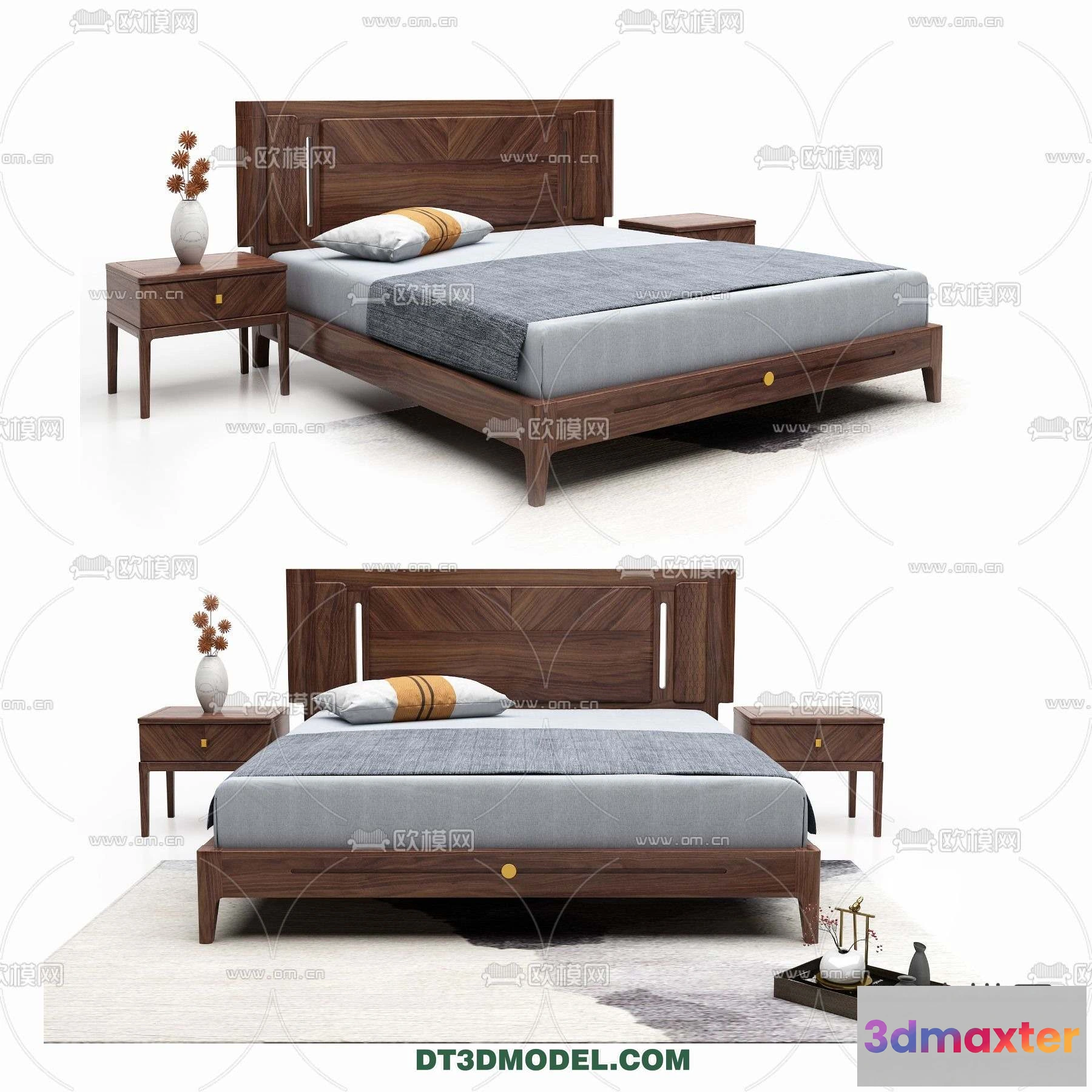 1107160 - Double Bed 3D Models - 0045