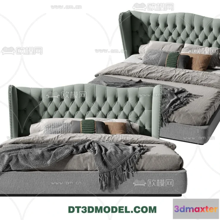 1107180 - Double Bed 3D Models - 0055