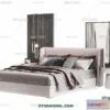 1107182 - Double Bed 3D Models - 0056