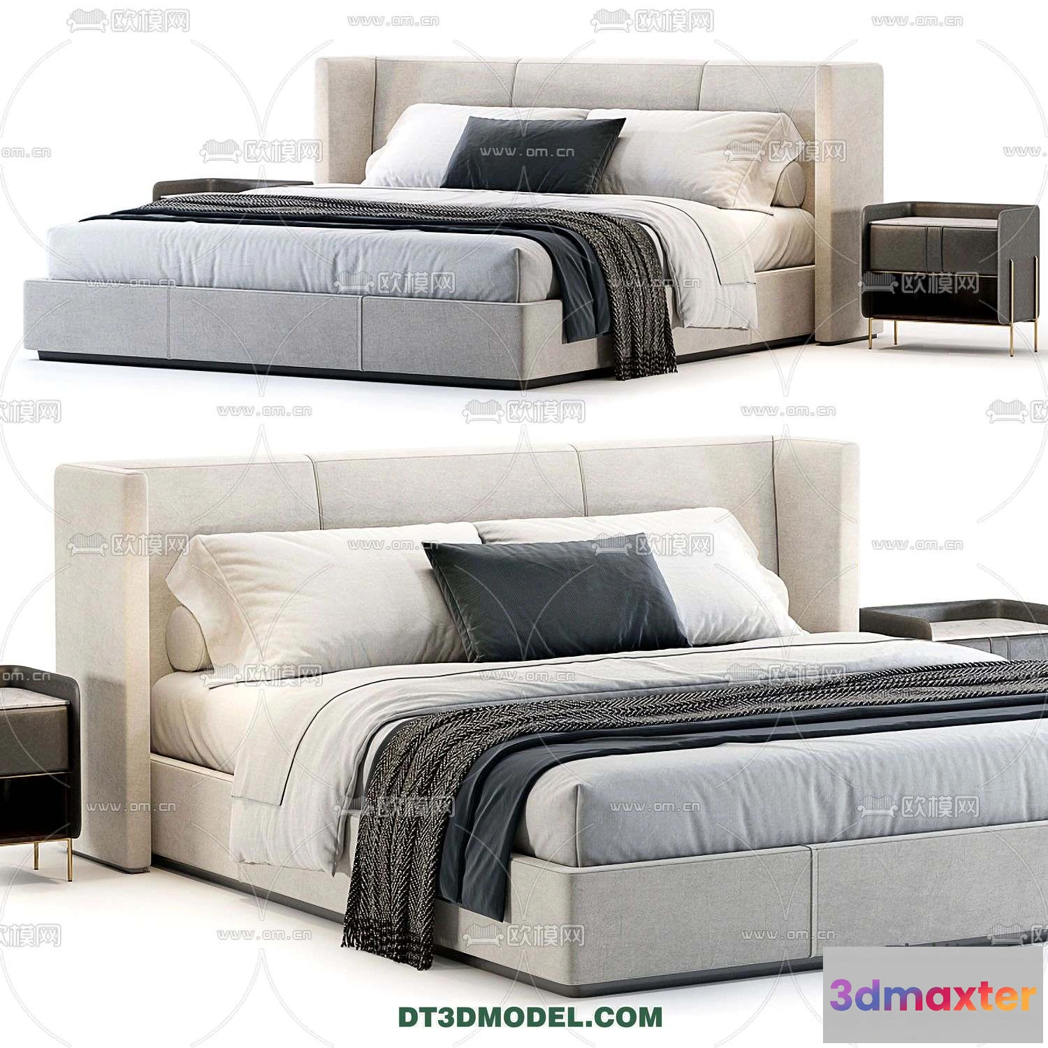 1107192 - Double Bed 3D Models - 0061