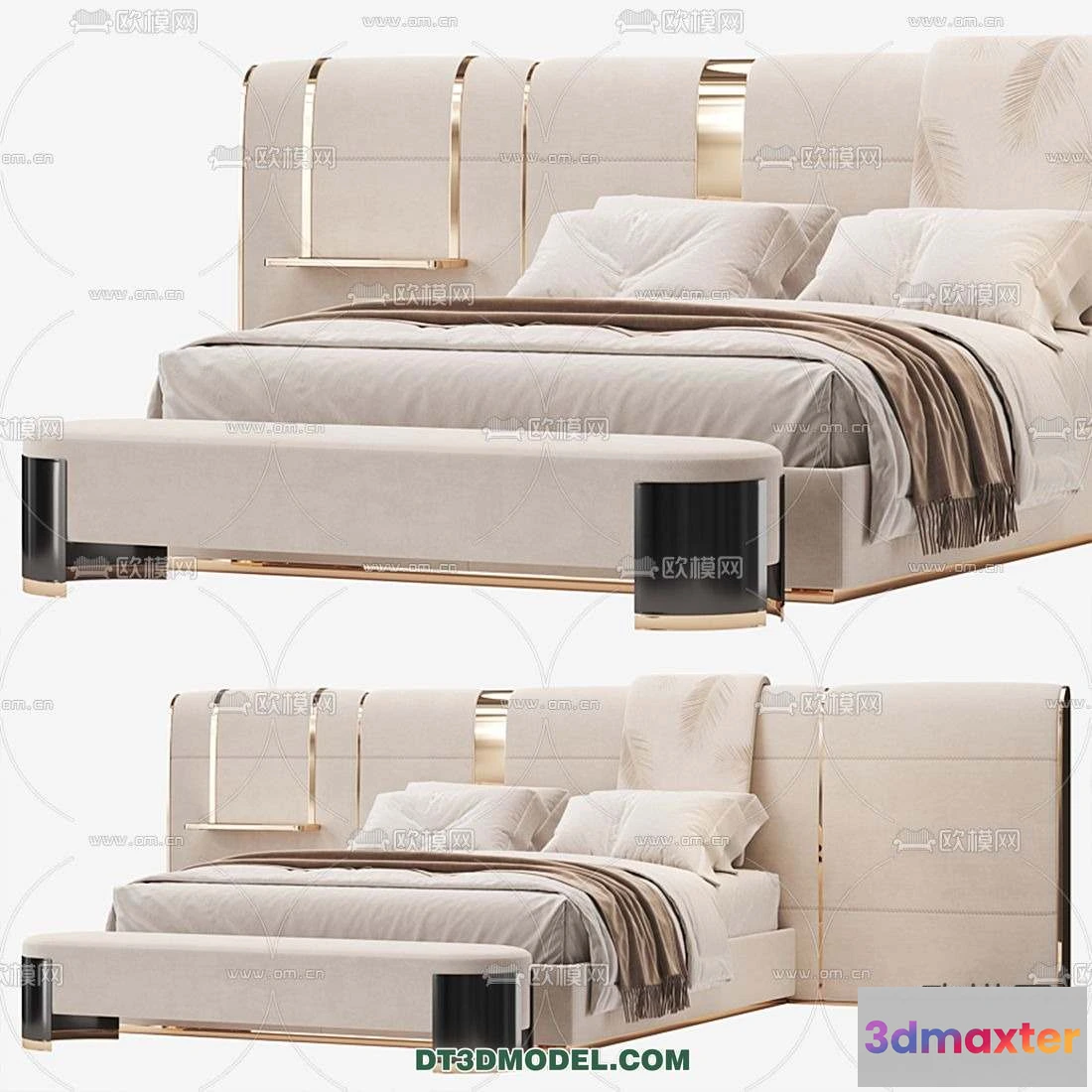 1107202 - Double Bed 3D Models - 0066