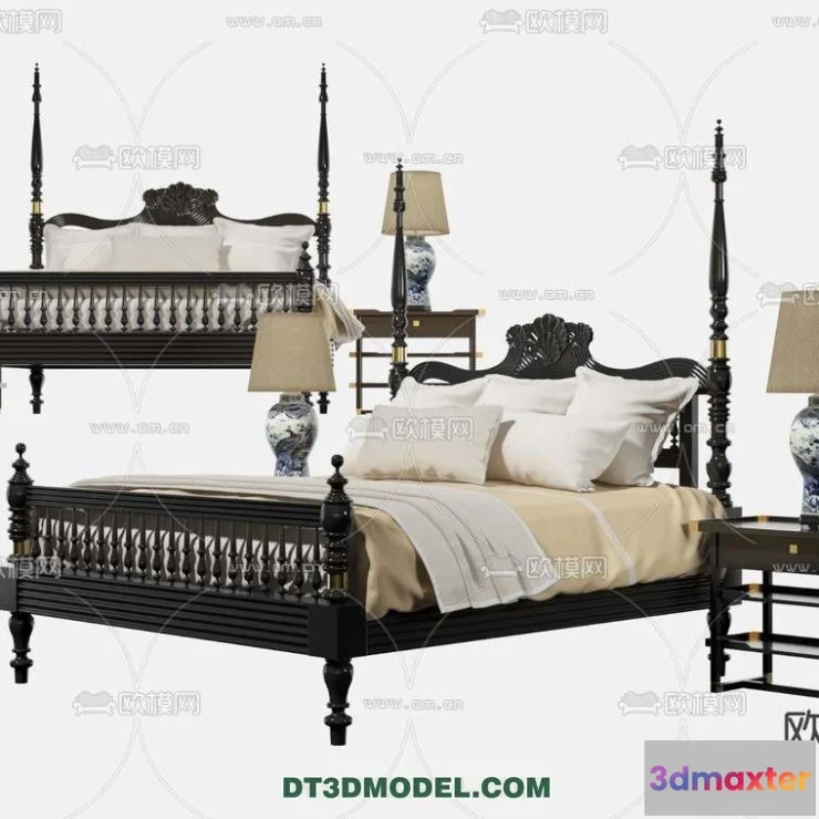 1107204 - Double Bed 3D Models - 0067