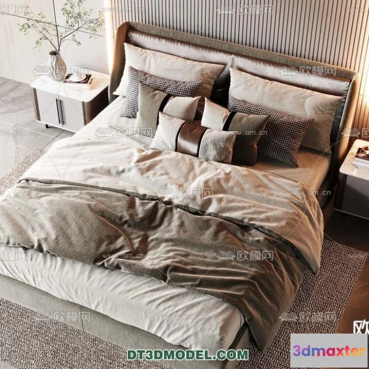 1107210 - Double Bed 3D Models - 0070