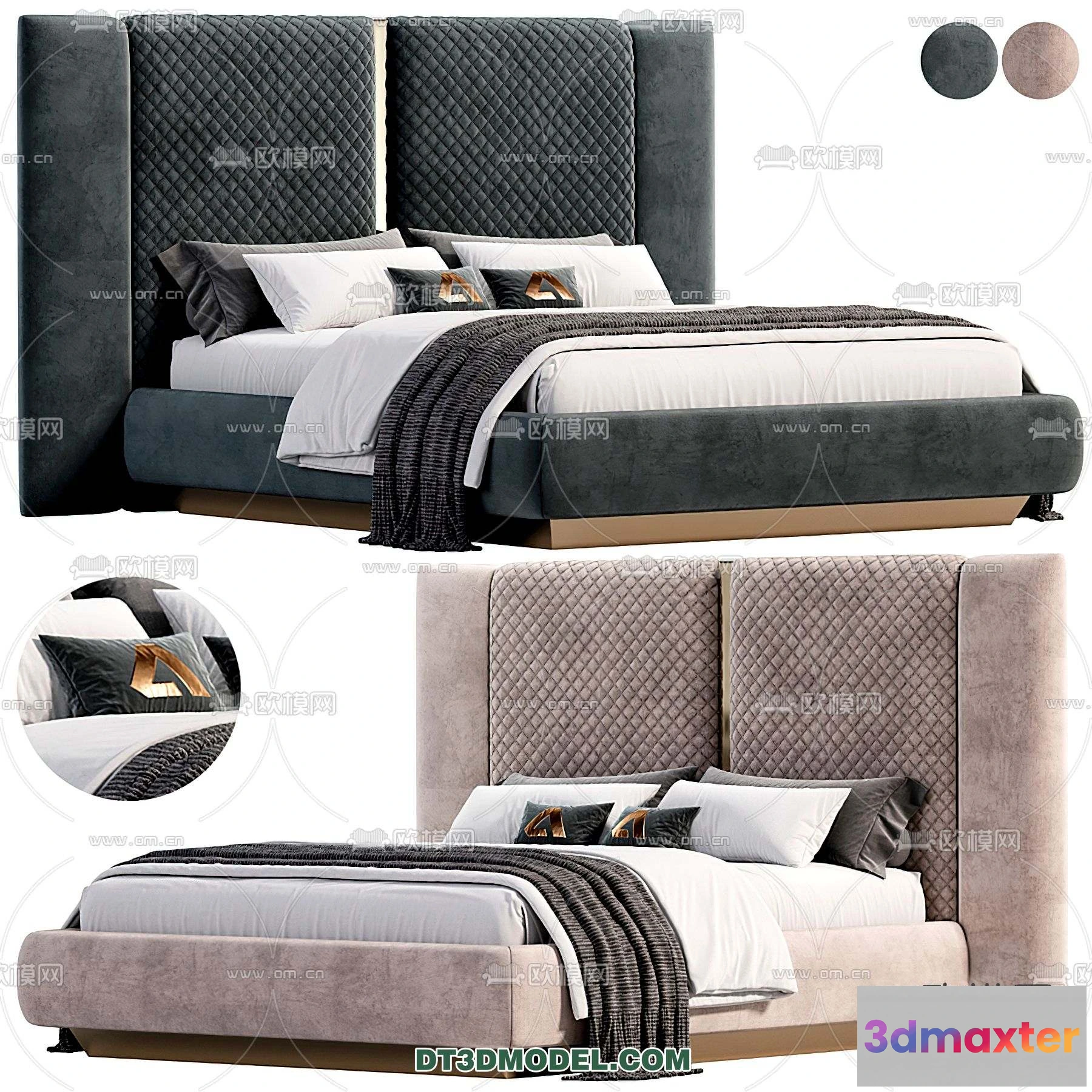 1107214 - Double Bed 3D Models - 0072