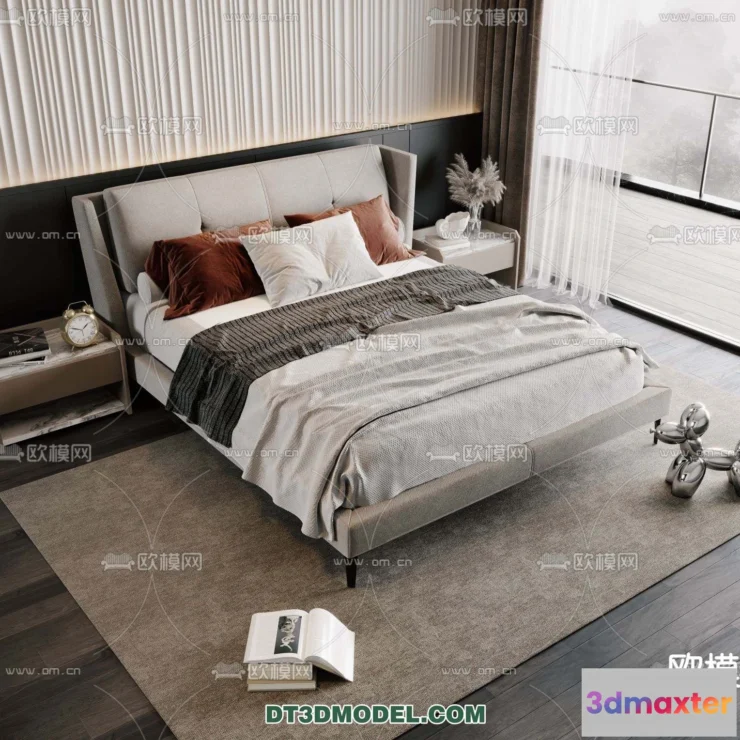 1107218 - Double Bed 3D Models - 0074