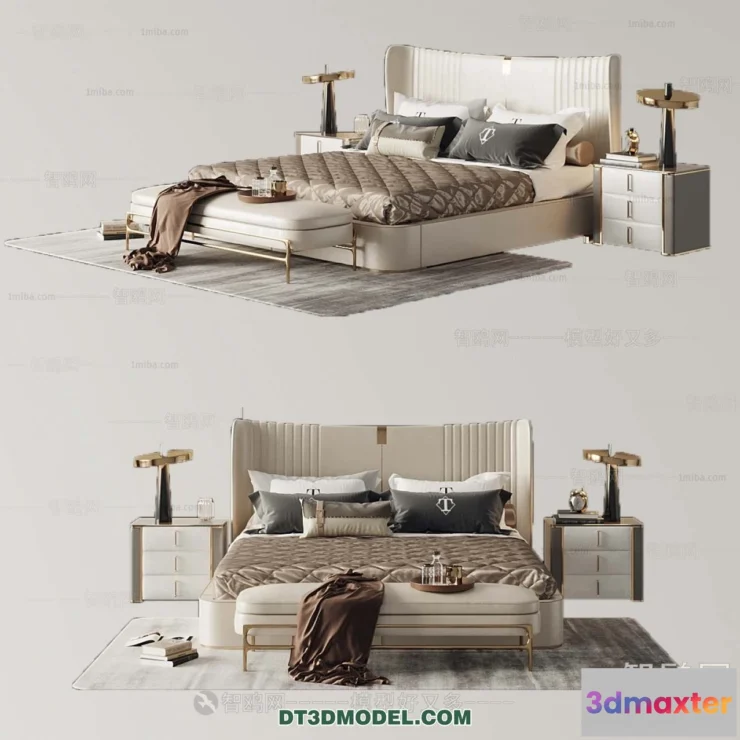 1107220 - Double Bed 3D Models - 0075