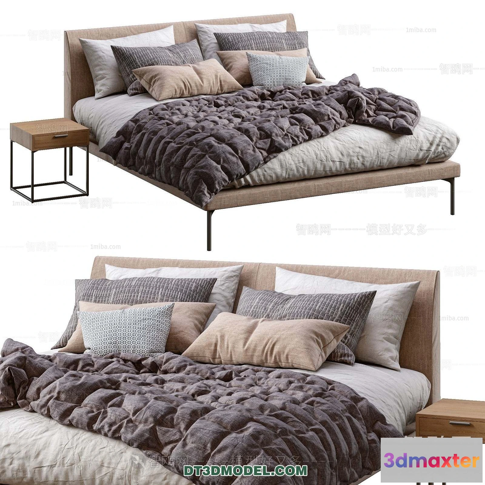 1107222 - Double Bed 3D Models - 0076
