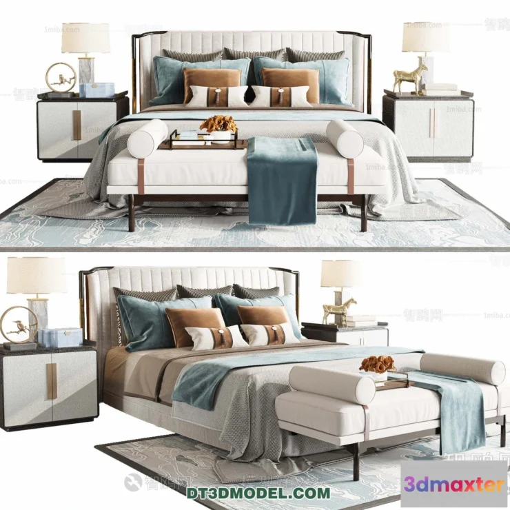 1107230 - Double Bed 3D Models - 0080