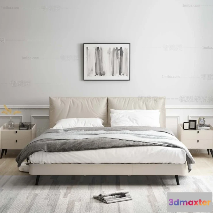 1107238 - Double Bed 3D Models - 0084