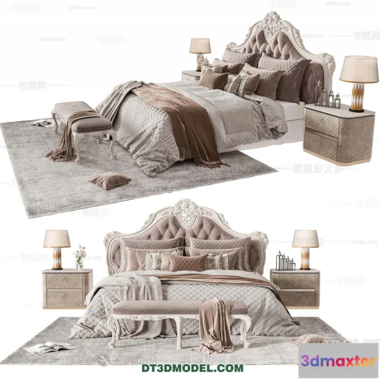 1107252 - Double Bed 3D Models - 0091