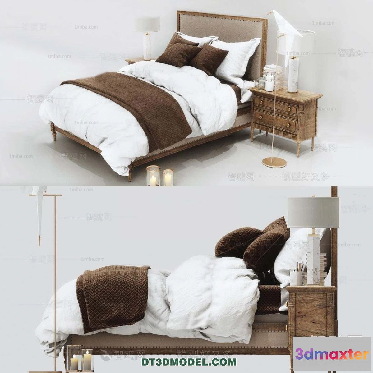 1107254 - Double Bed 3D Models - 0092