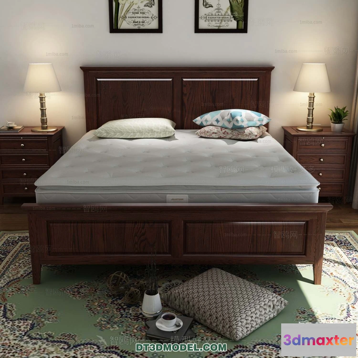 1107264 - Double Bed 3D Models - 0097