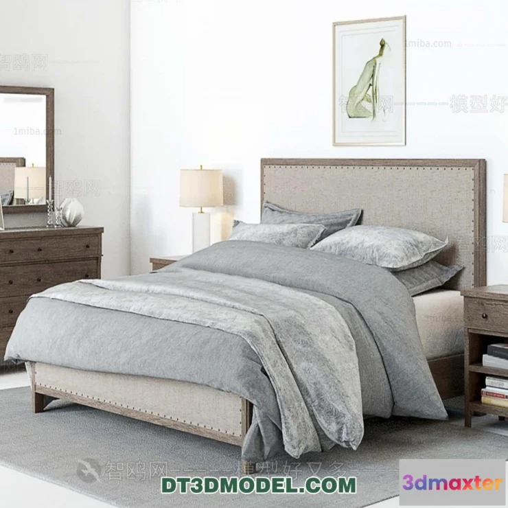 1107272 - Double Bed 3D Models - 0101