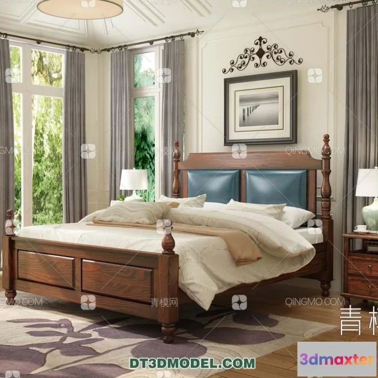 1107282 - Double Bed 3D Models - 0106