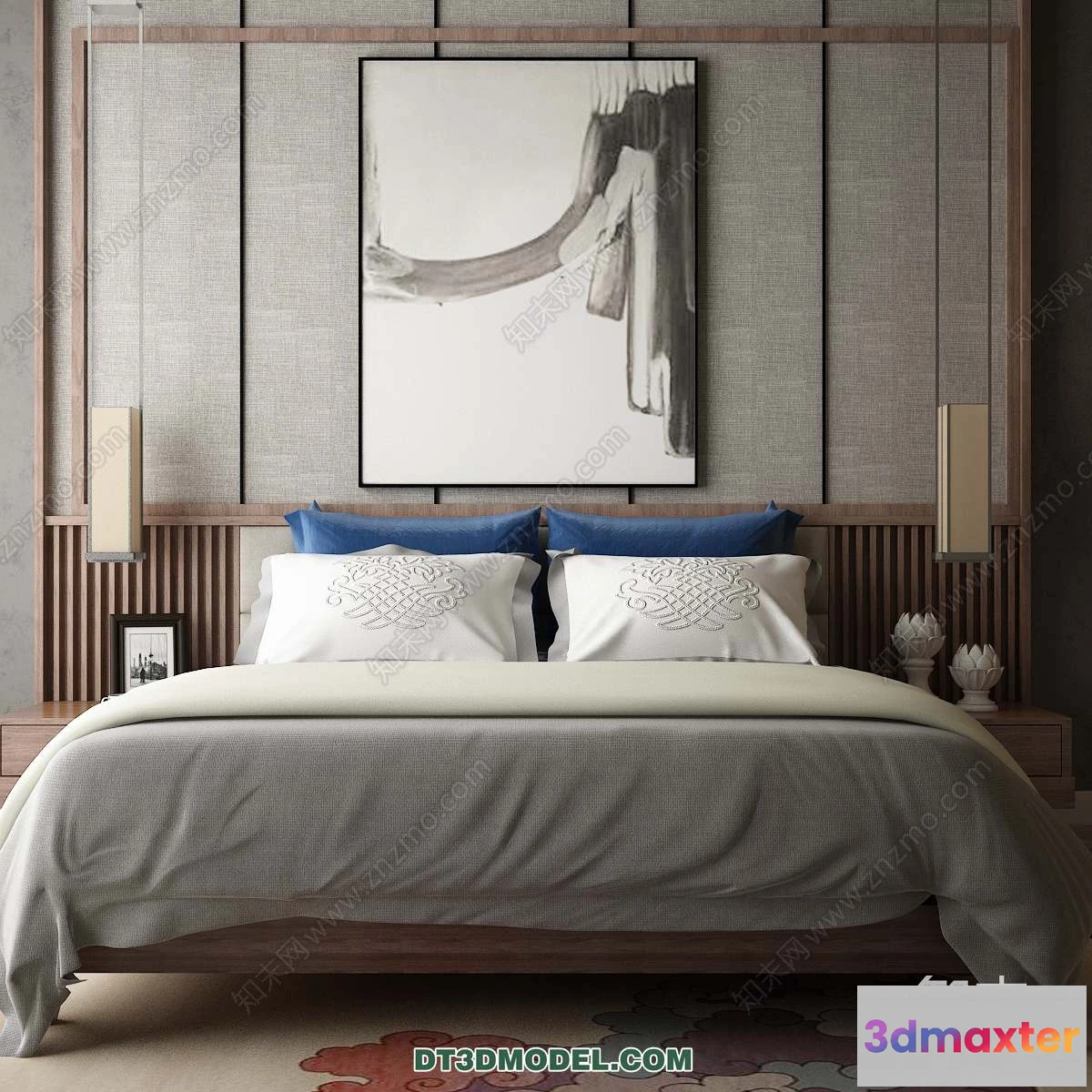 1107286 - Double Bed 3D Models - 0108