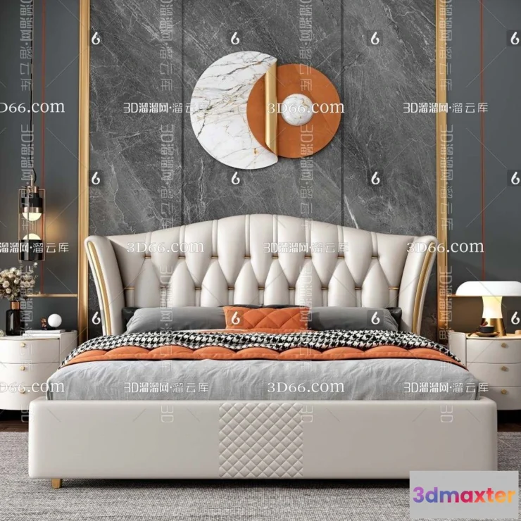 1107298 - Double Bed 3D Models - 0114