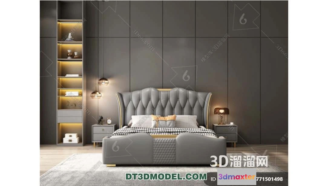 1107304 - Double Bed 3D Models - 0117