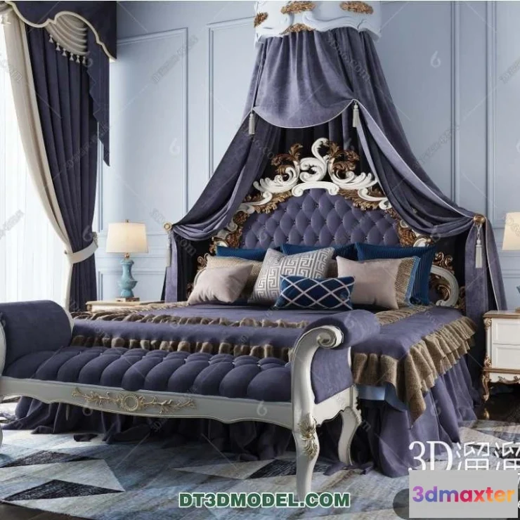 1107306 - Double Bed 3D Models - 0118