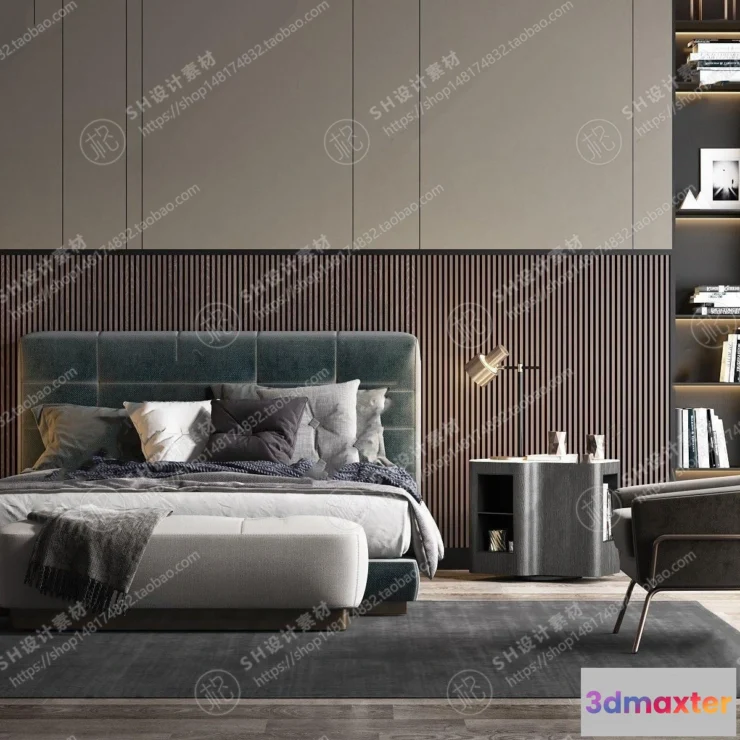 1128738 - Bed - 3D Models - 1504