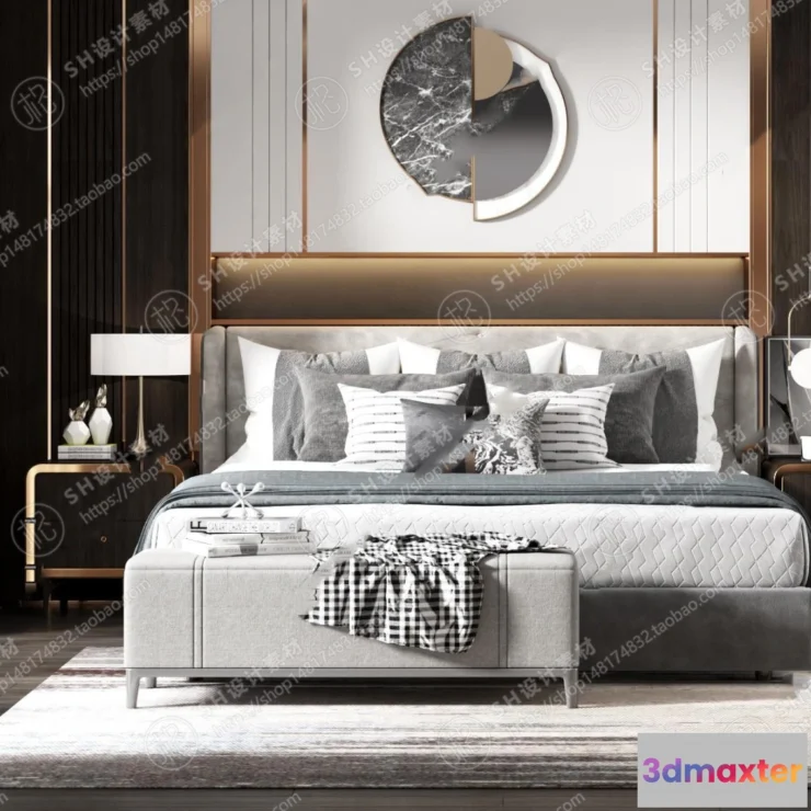 1128752 - Bed - 3D Models - 1511