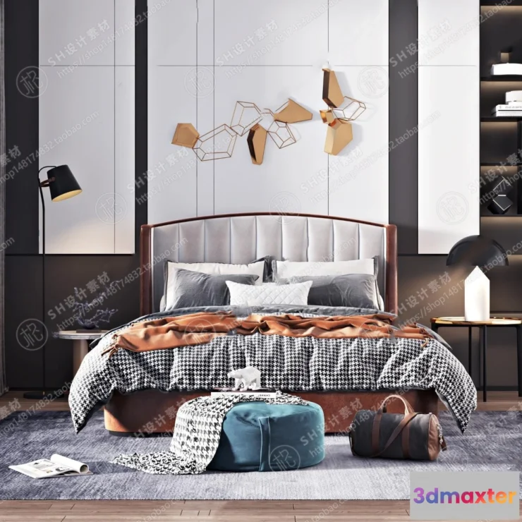 1128754 - Bed - 3D Models - 1512